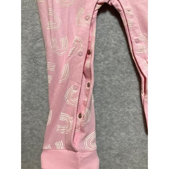Cat and Jack Baby Girl 24 m 2pk Adaptive Rompers 'Worth Waiting For' Pink Gray - Picture 11 of 11